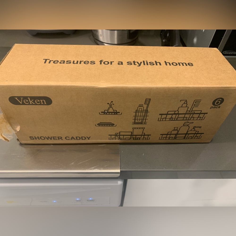 Black Shower Caddy Set